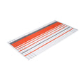 Gözze Berlin Cotton Hand Towel Set of 2 – Striped Orange & Anthracite