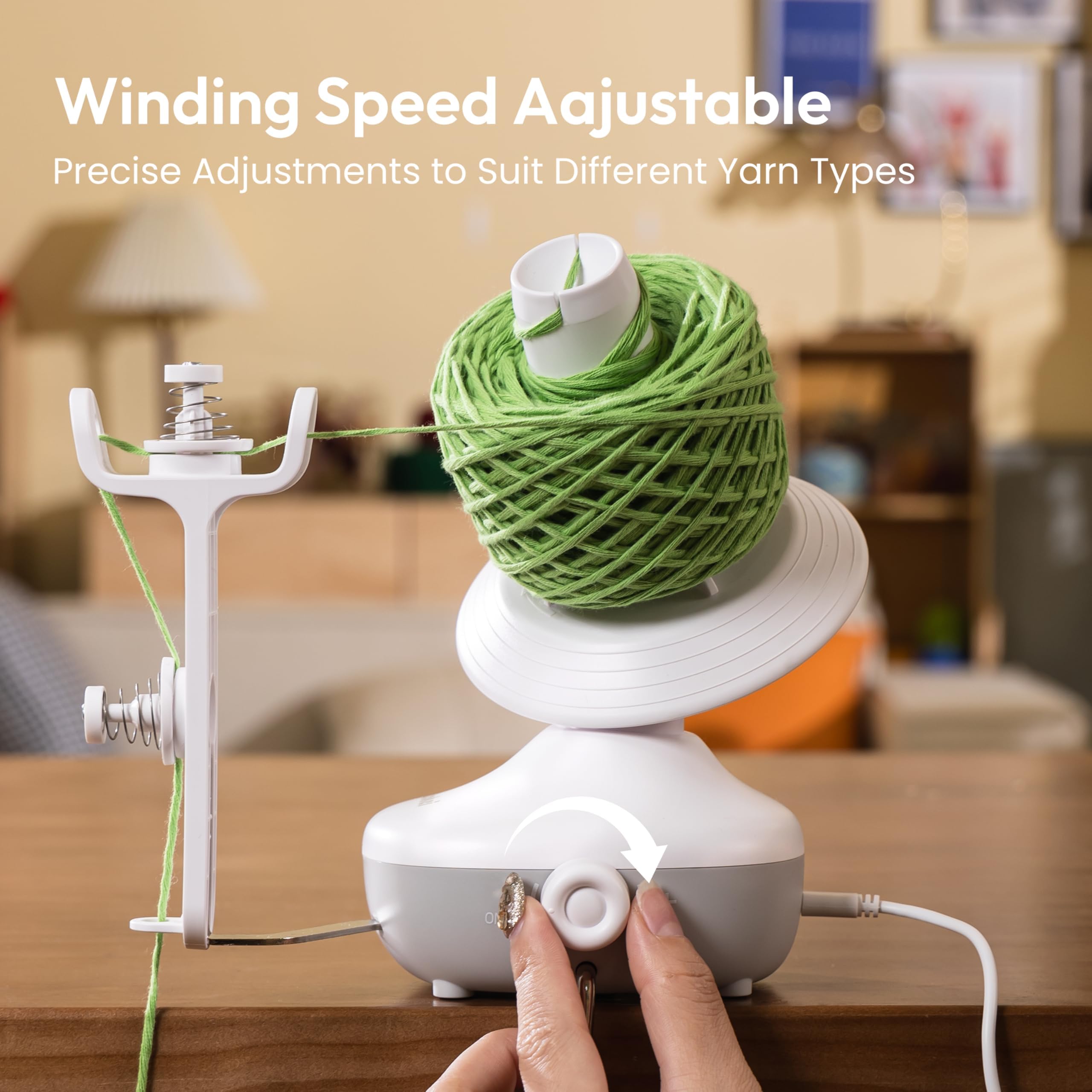 Etcokei Electric Yarn Winder – Automatic Wool Ball Winder with Stepless Speed