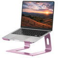 SOUNDANCE Laptop Stand, Aluminum Ergonomic Desk Riser, 10-15.6",Gold Pink