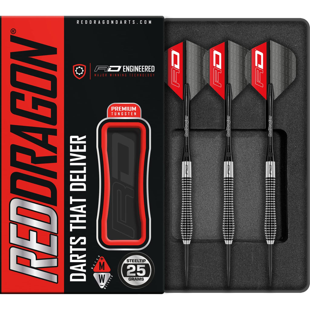 Red Dragon Lethal Magic 25g Tungsten Darts Set | Steel Tip Darts