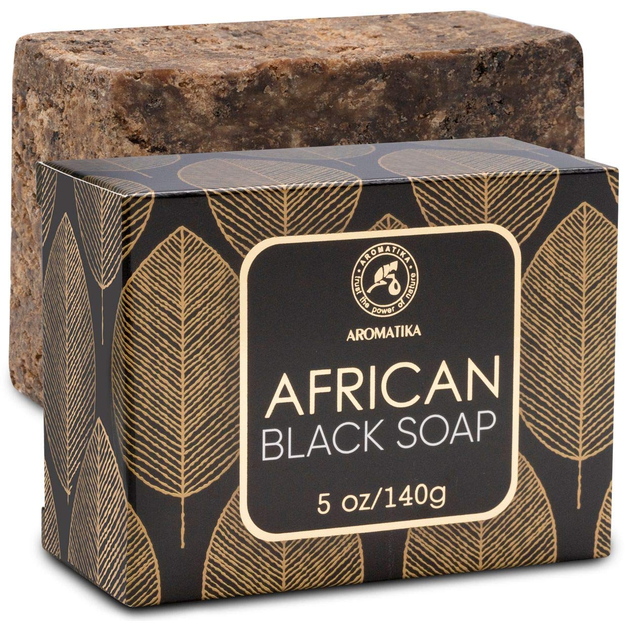 Jolof Store Raw African Black Soap – 140g Shea Butter & Coconut Oil