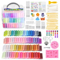 72-Color Polymer Clay Kit | Oven Bake Modeling Clay with Tools