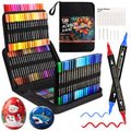 Gelanty 120 Colours Dual Tip Acrylic Paint Pens for Rock Painting & DIY