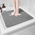 Loofah Shower Mat – 60x60cm Non-Slip Anti-Mould Grey Square