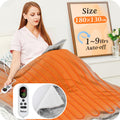 Mia&Coco Electric Heated Blanket – Flannel Sherpa Throw, 10 Heat Levels