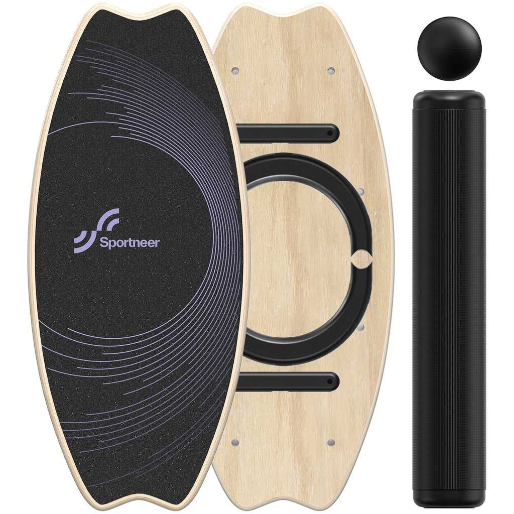 Sportneer 2-in-1 Balance Board | Indoor Surfboard & Skateboard Trainer