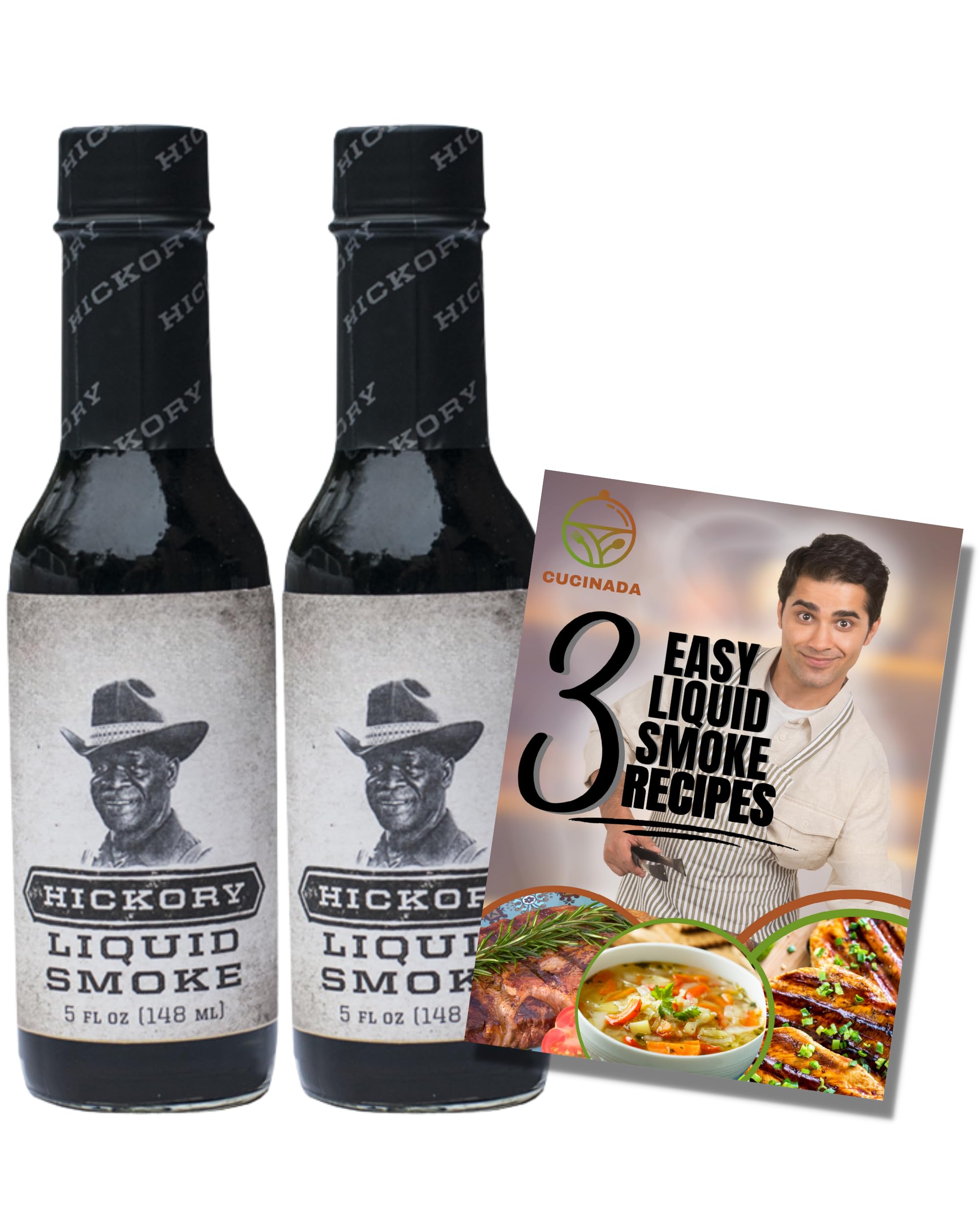 Stubb's Hickory Liquid Smoke - Vegan Cooking Seasoning (148ml x 2)