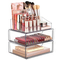 Vtopmart 3-Tier Clear Makeup Organizer with Drawer | Cosmetic Storage