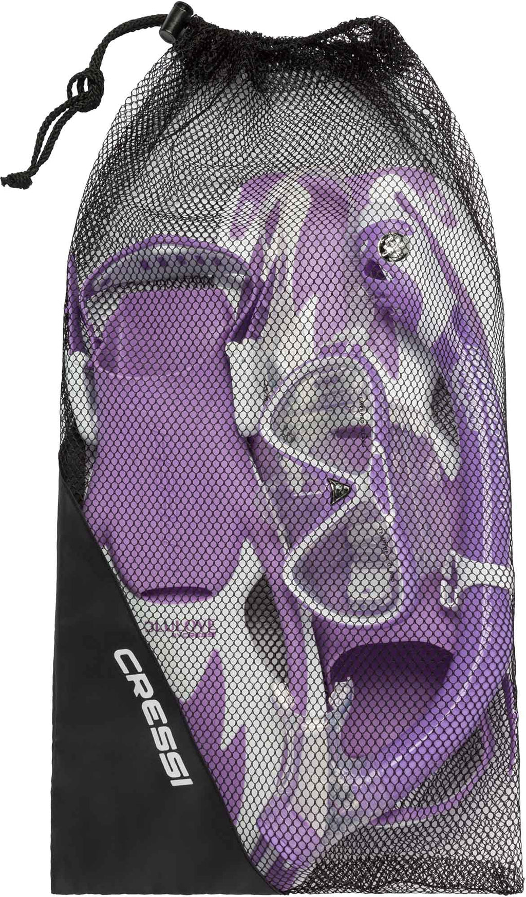 Cressi Kids Rocks Pro Dry Snorkel Set – Mask, Fins & Snorkel, Lilac