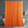 Popkozzi Burnt Orange Glitter Shower Curtain | Metallic Water Repellent