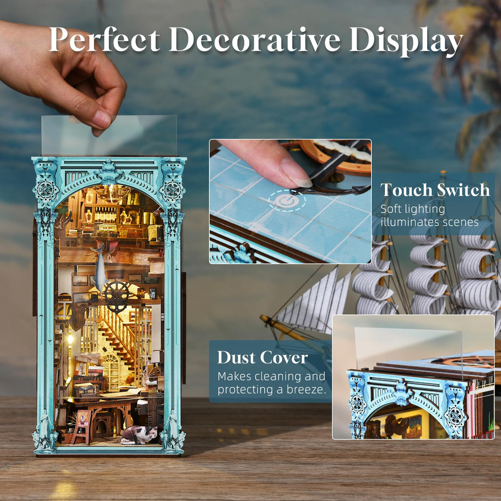Minicity Hemingway House Book Nook Kit – DIY 3D Wooden Puzzle Decor