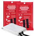 Mondoshop Fire Blanket 2-Pack | TUV Certified Fiberglass for Kitchen