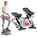 Sunny Health & Fitness Advanced Twist Stepper with Resistance Bands - Grey