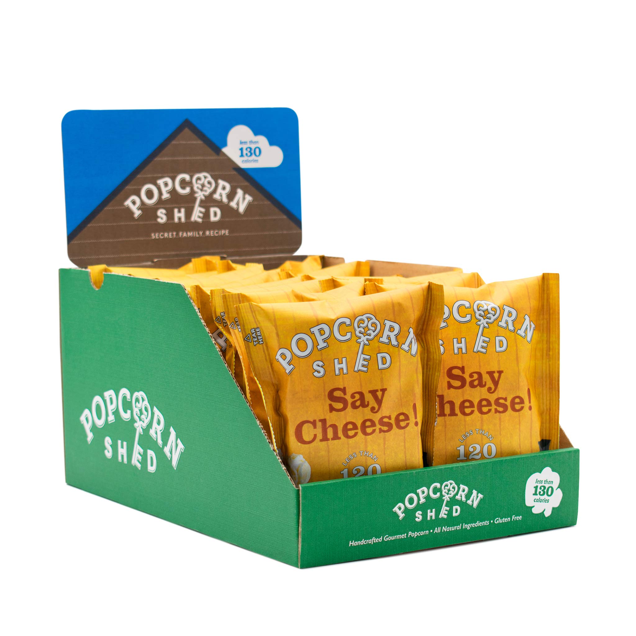 Popcorn Shed Cheddar Cheese Gourmet Popcorn - 16g Snack Packs (Case of 16)