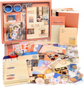 Draupnir Aesthetic Scrapbook Kit | 348pcs Junk Journal Set with A6 Notebook