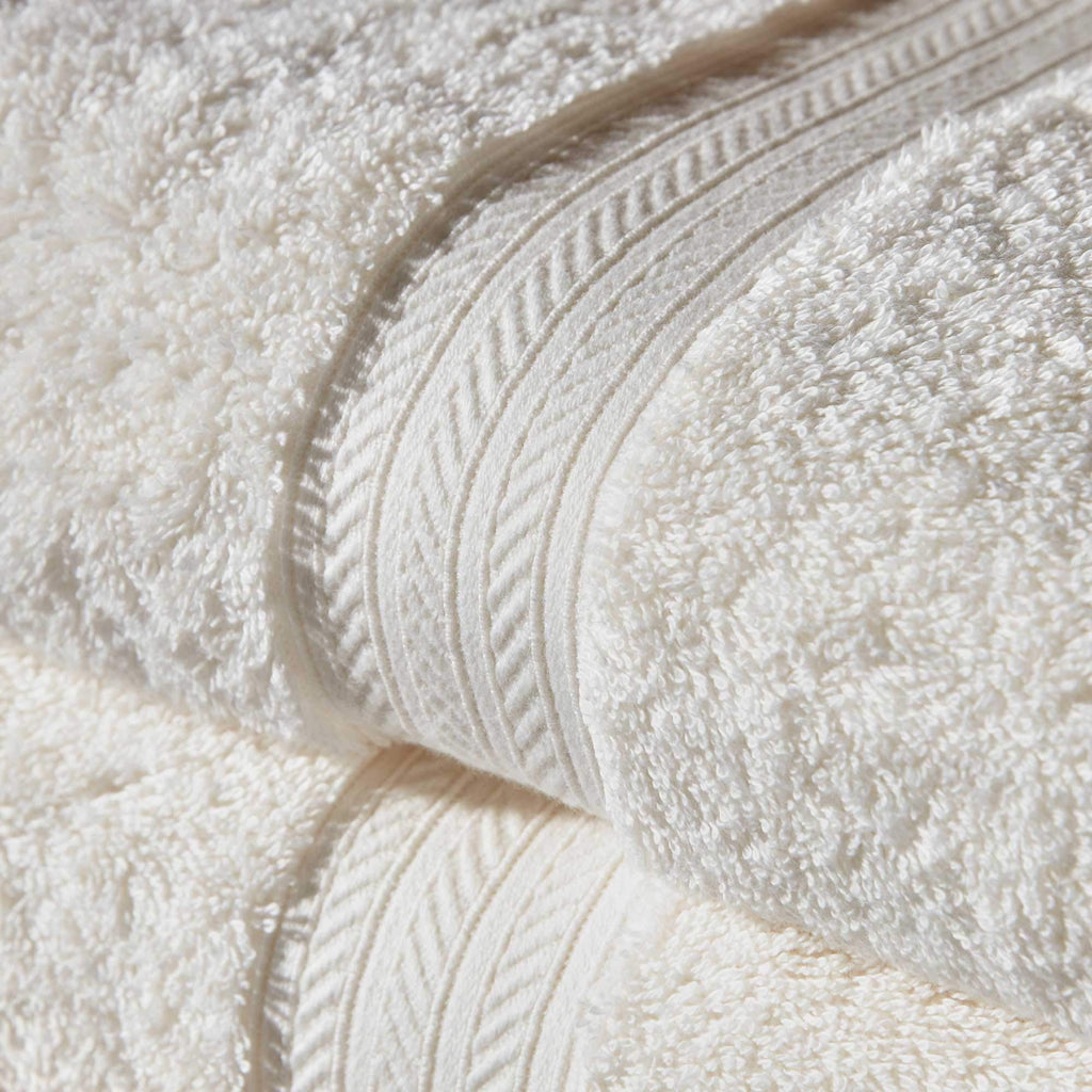 Christy Renaissance 4 Face Cloths Set | Parchment Off-White | 100% Egyptian Cotton | Luxuriously Soft and Super Absorbent | 675 GSM - image 3