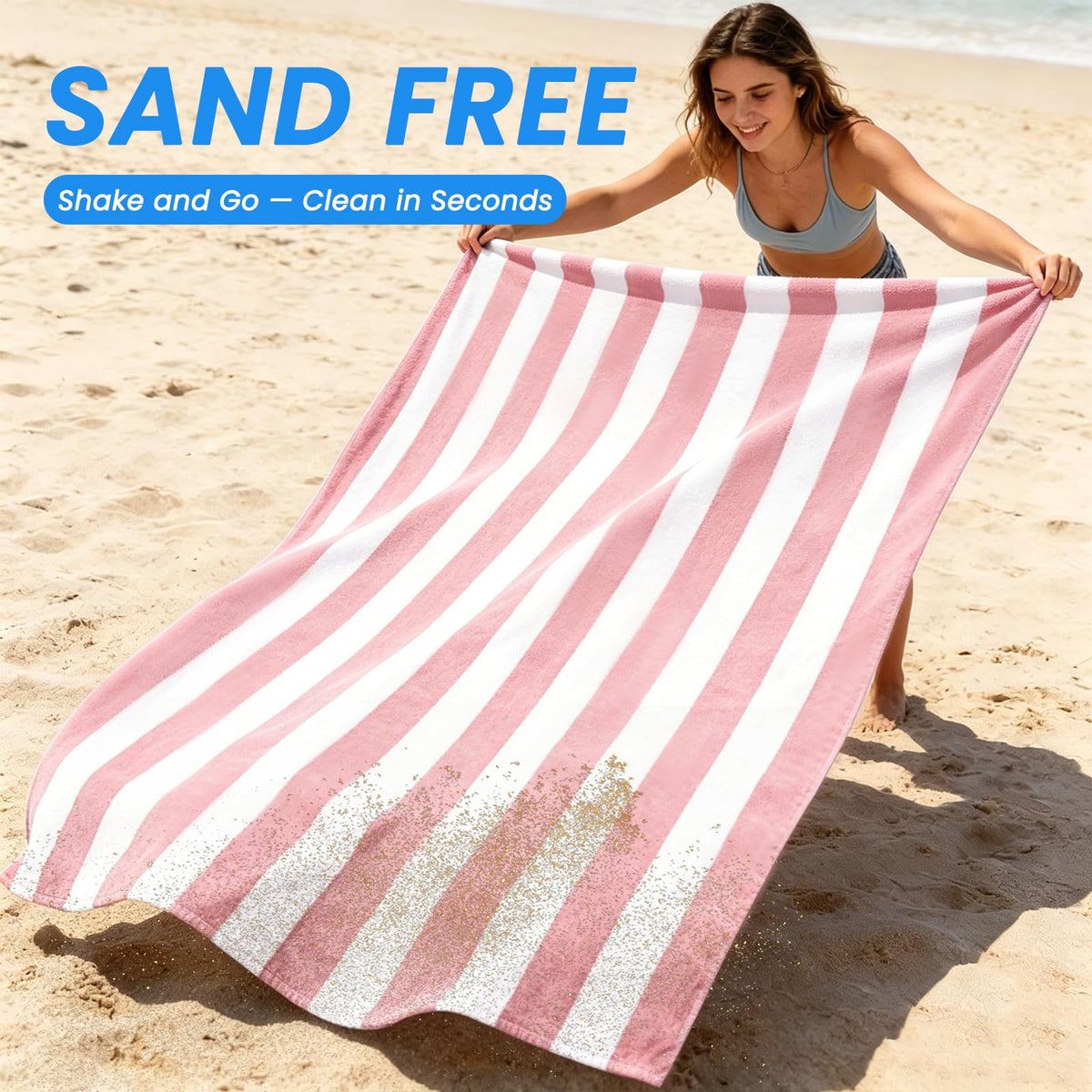 Microfibre Beach Towels for Adults - 2 Pack 180x90cm Microfibre Towel - image 5