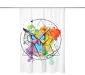 Bonamaison Waterproof Polyester Shower Curtain – Mold Resistant, 150x200
