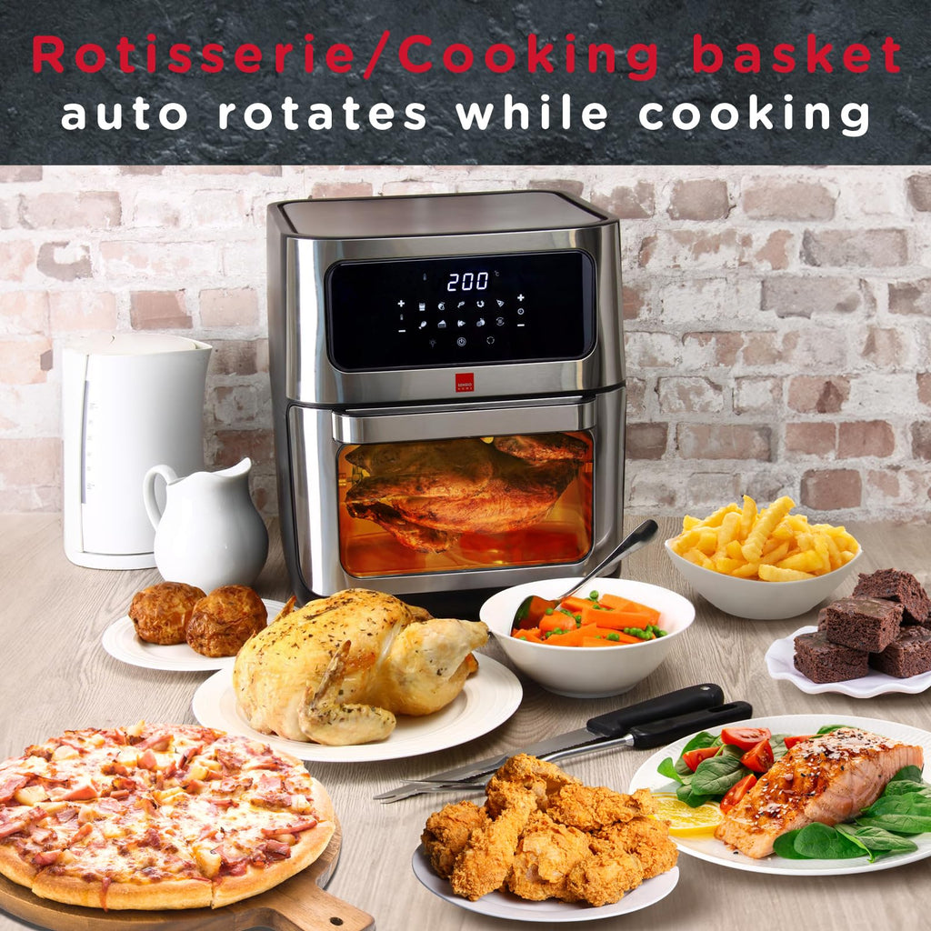 Sensio Home 12L Air Fryer Oven | 10-in-1 Digital Rotisserie & Dehydrator
