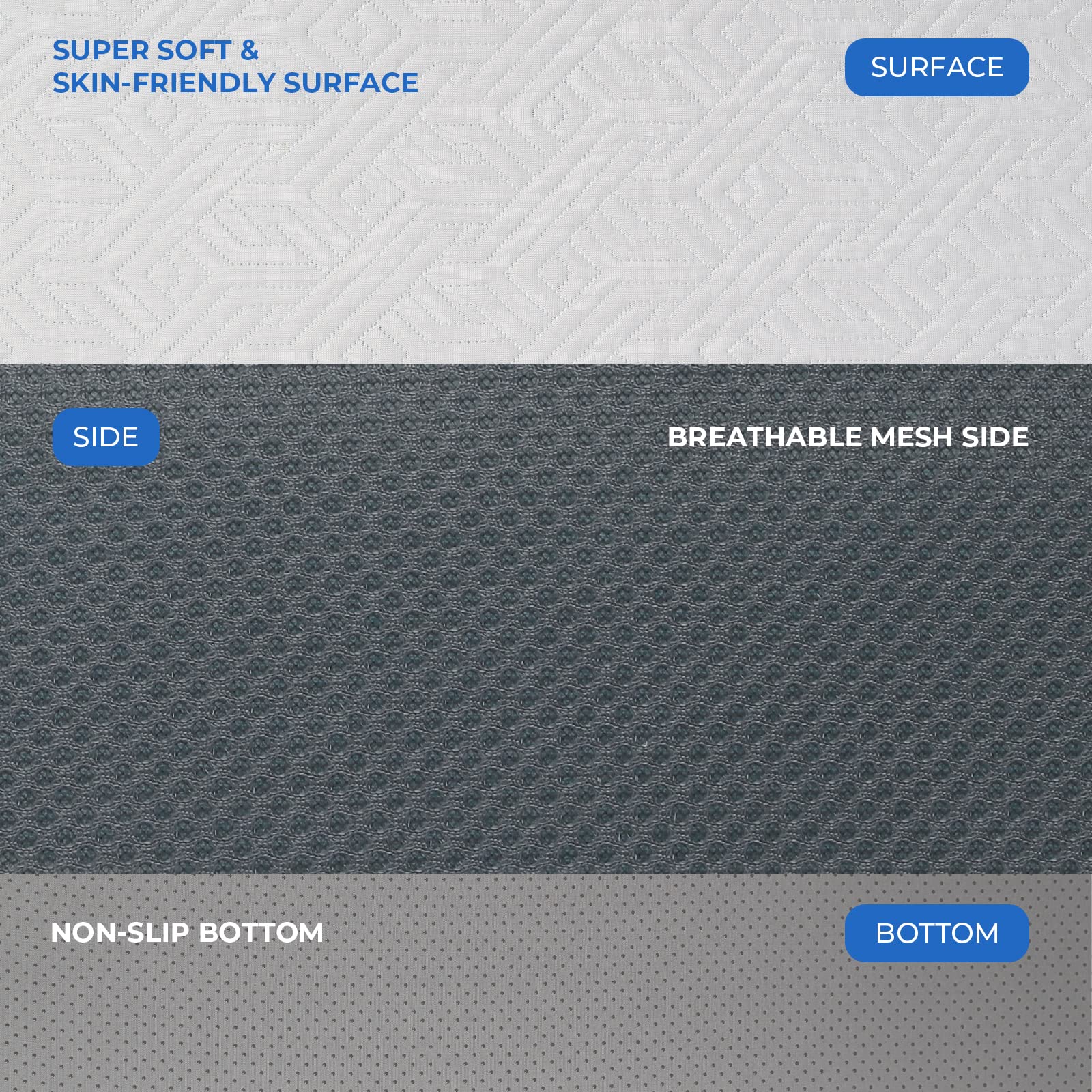 Vesgantti Tri-fold Mattress | 10cm Gel Memory Foam Small Single Guest Bed