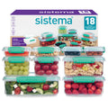 Sistema KLIP IT Airtight Food Storage Containers, 18-Piece Set, Teal