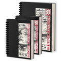 3-Pack Sketchbooks | A4 & A5 Hardcover Spiral Drawing Pads