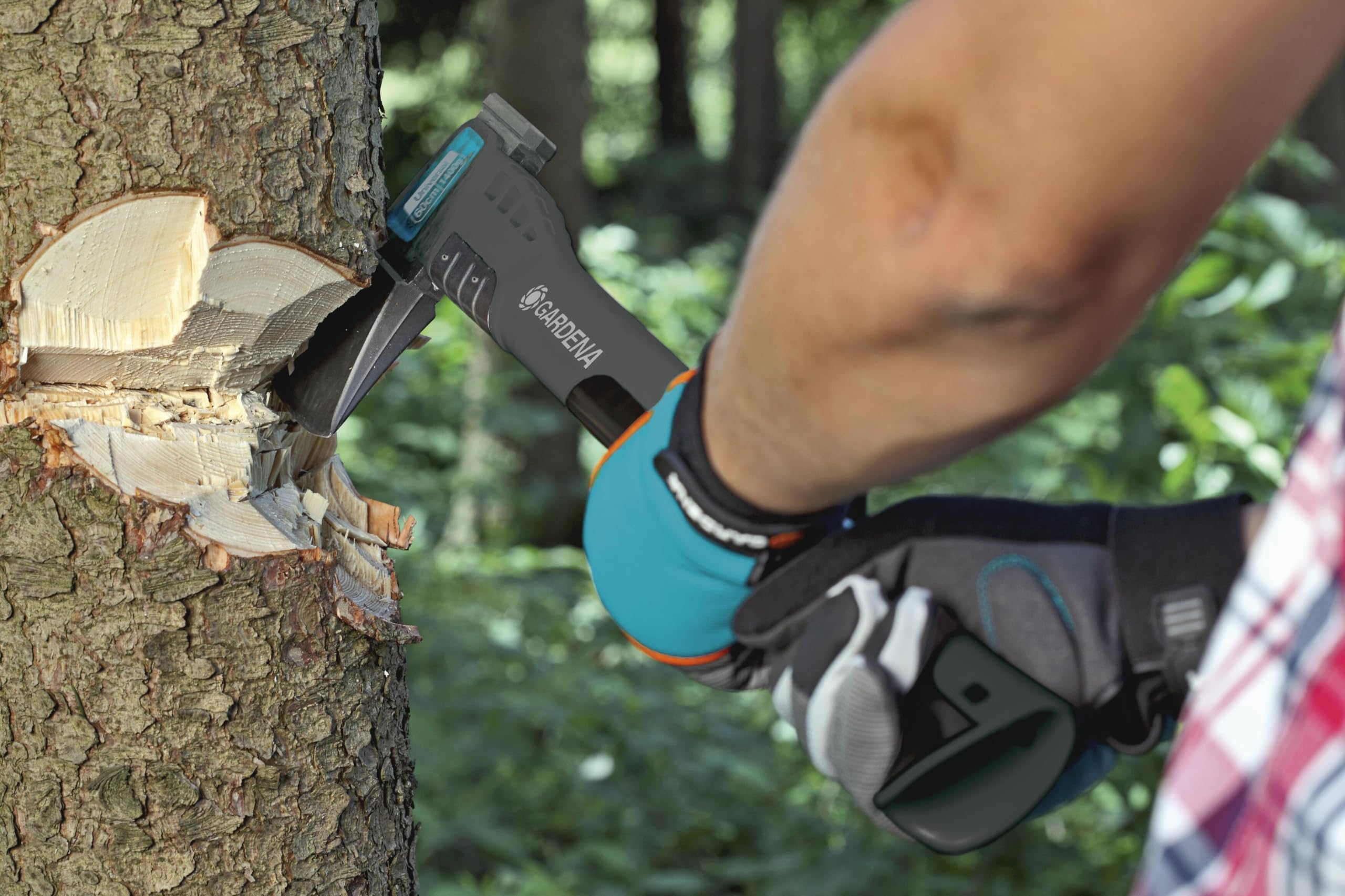 Gardena 1400 A Universal Axe – 60cm Woodworking Tool with Hammer Function