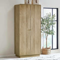 Julian Bowen Ingrid 2 Door Wardrobe – Scandi Light Wood Armoire
