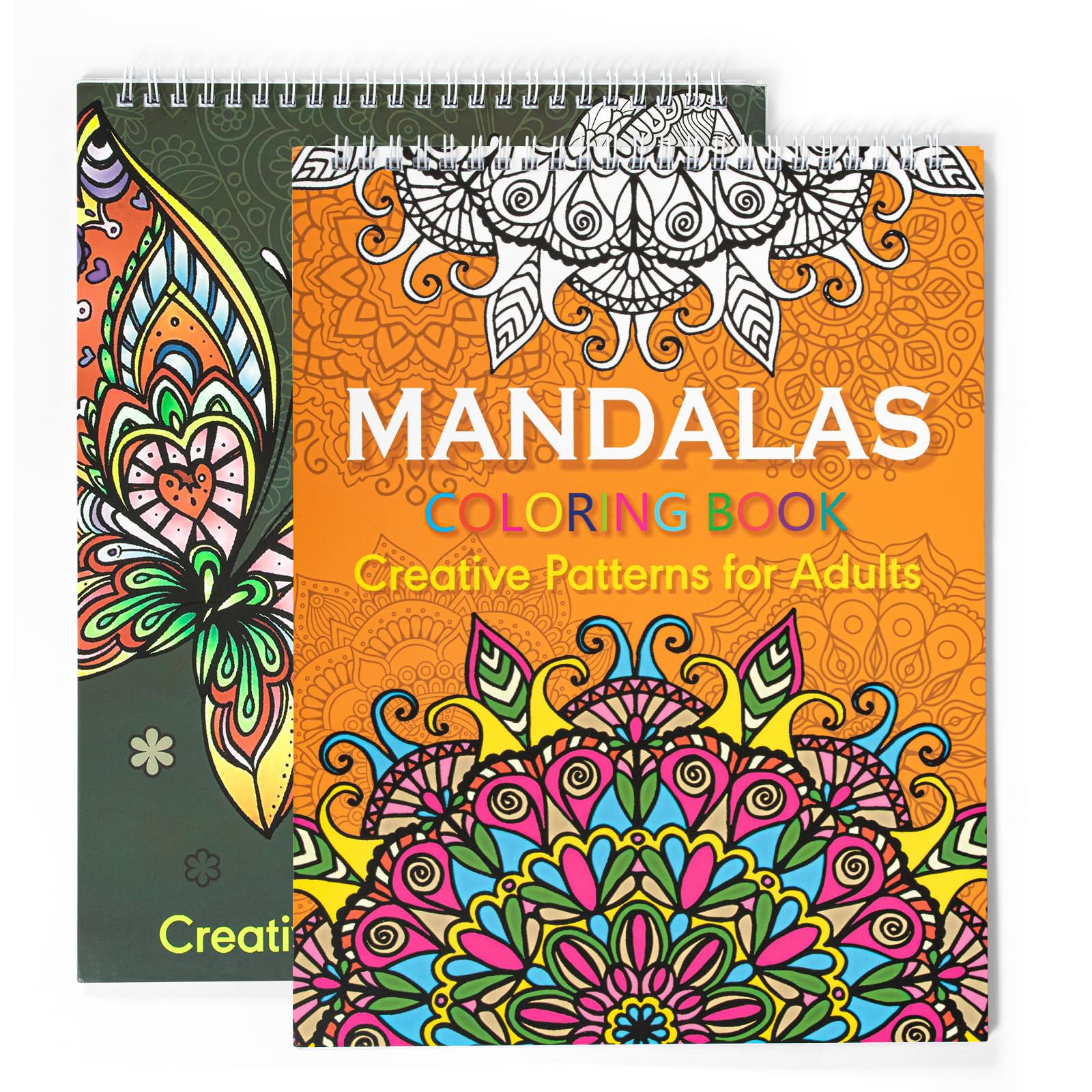 Jolof Store Adult Colouring Books Set – 2 Pack Mandalas & Butterflies