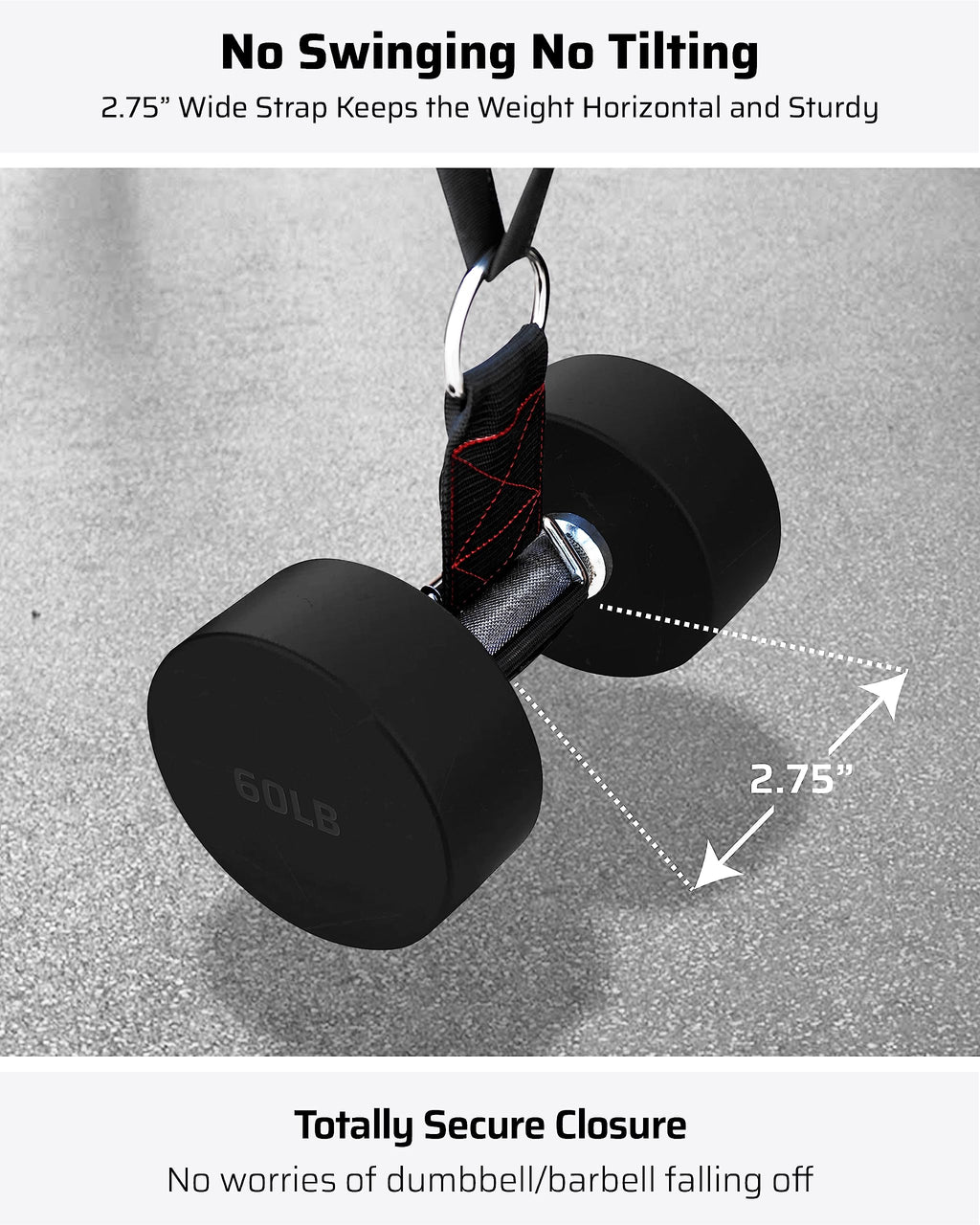 THEFITGUY Heavy Duty Dumbbell & Barbell Loading Straps for Dips