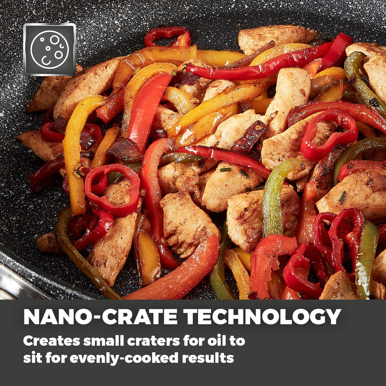 Tower Precision 28cm Non-Stick Multi-Pan | Black Diamond Forged Aluminium