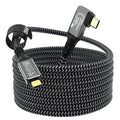 CAKOBLE 90 Degree USB C Cable | 240W 20Gbps 4K@144Hz Thunderbolt – 3m