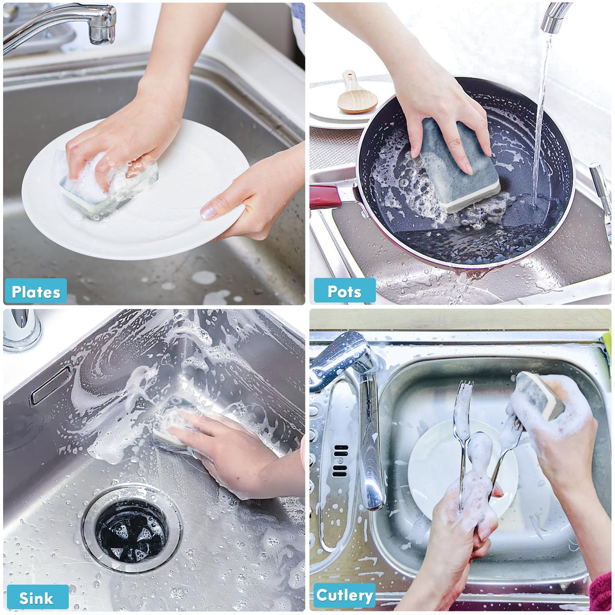 Alyvisun 2 in 1 Soap Dispenser, Dish Soap Dispenser with Sponge Holder - image 5