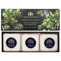 The English Soap Company Frosted Fir & Holly Triple Soap Gift Box