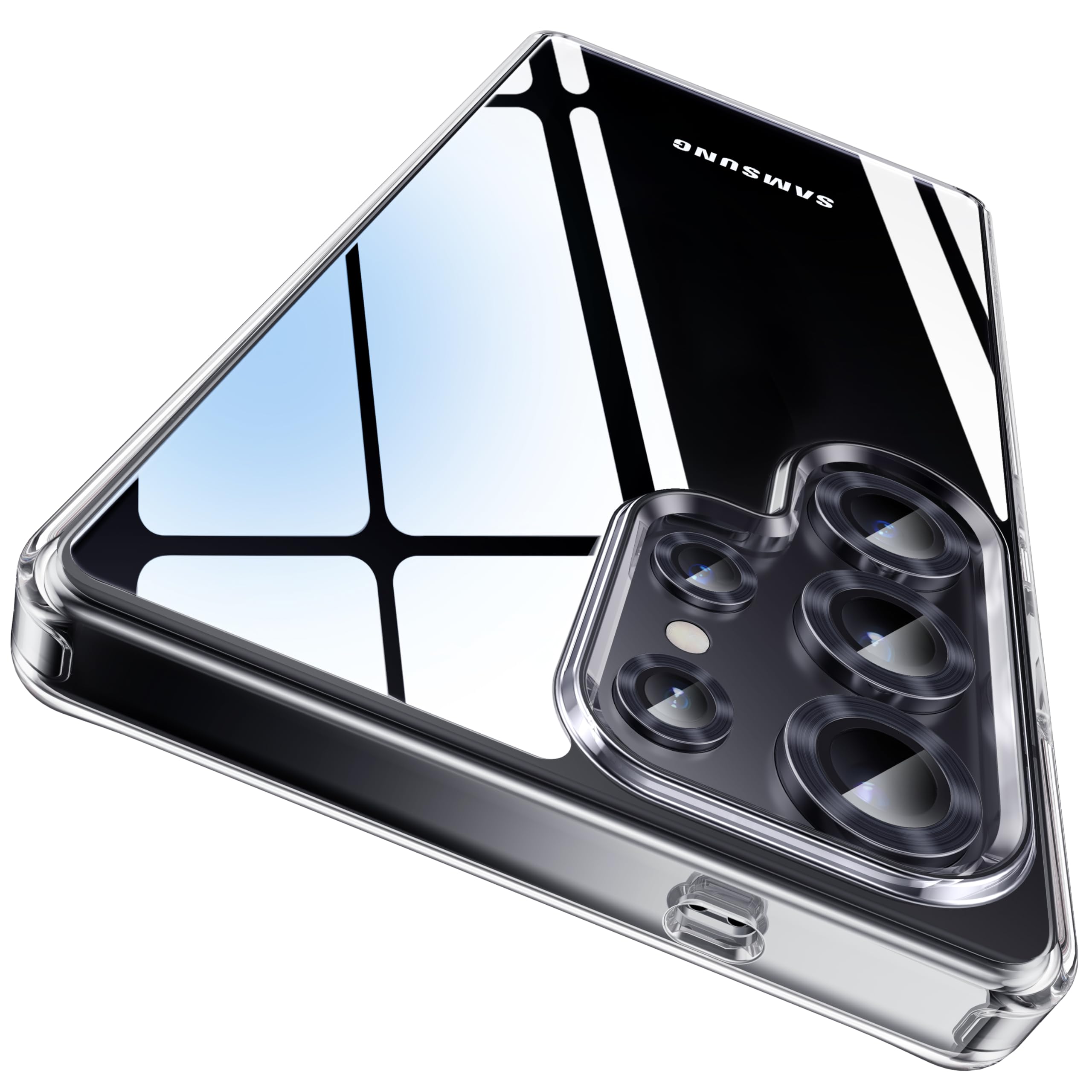 CASEKOO Samsung S25 Ultra Case – Clear Shockproof Military Grade Cover