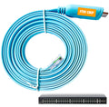 USB-C to RJ45 Console Cable – 10ft for Cisco, HP & MacBook