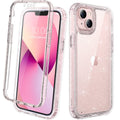 Diaclara iPhone 13 Case | 360 Full Body Shockproof Clear Glitter Cover