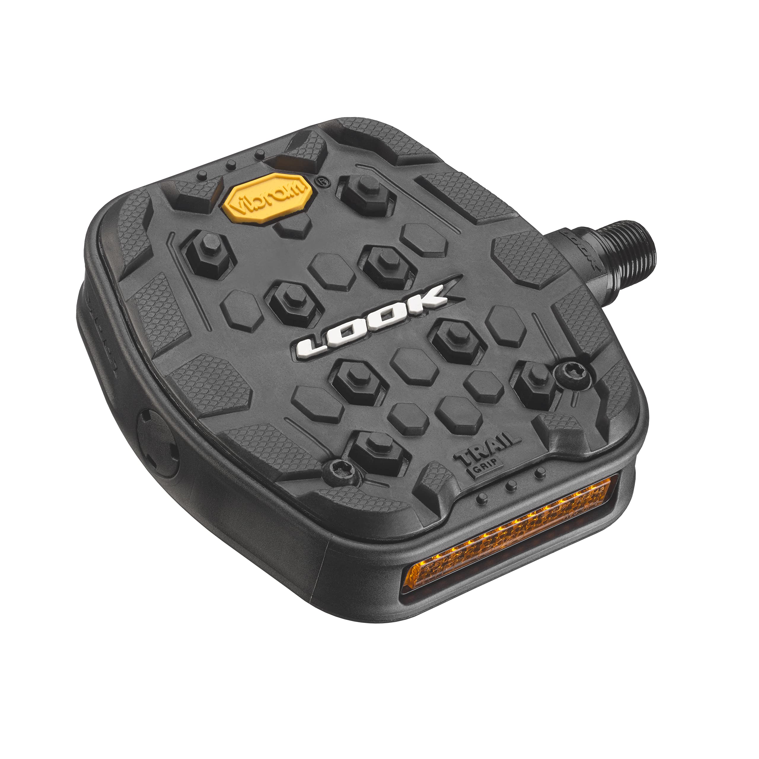 LOOK Cycle Geo Trail Grip MTB Pedals – Vibram Rubber Flat Pedals