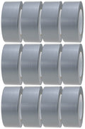 Crimson Starfish Silver Duct Tape – 12 Rolls of 48mm x 45m Gaffer Tape