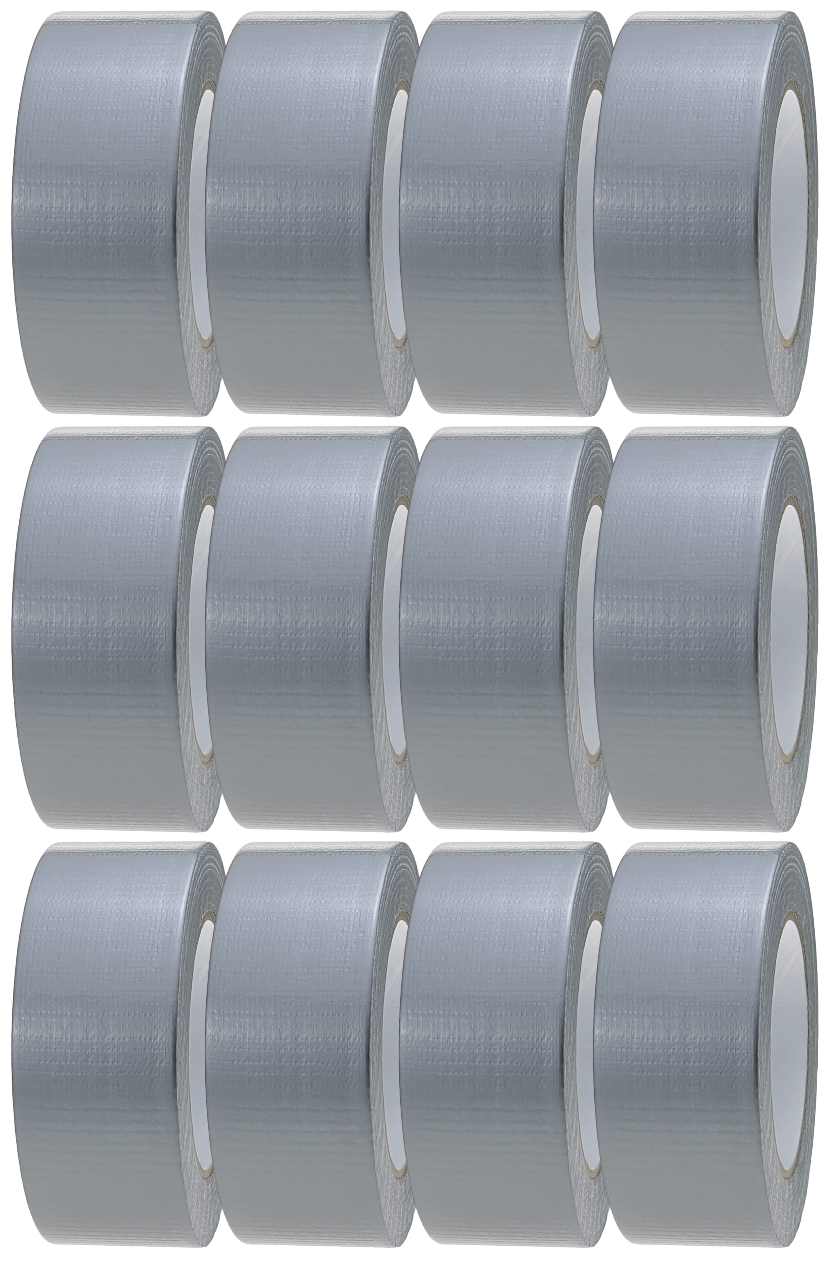 Crimson Starfish Silver Duct Tape – 12 Rolls of 48mm x 45m Gaffer Tape