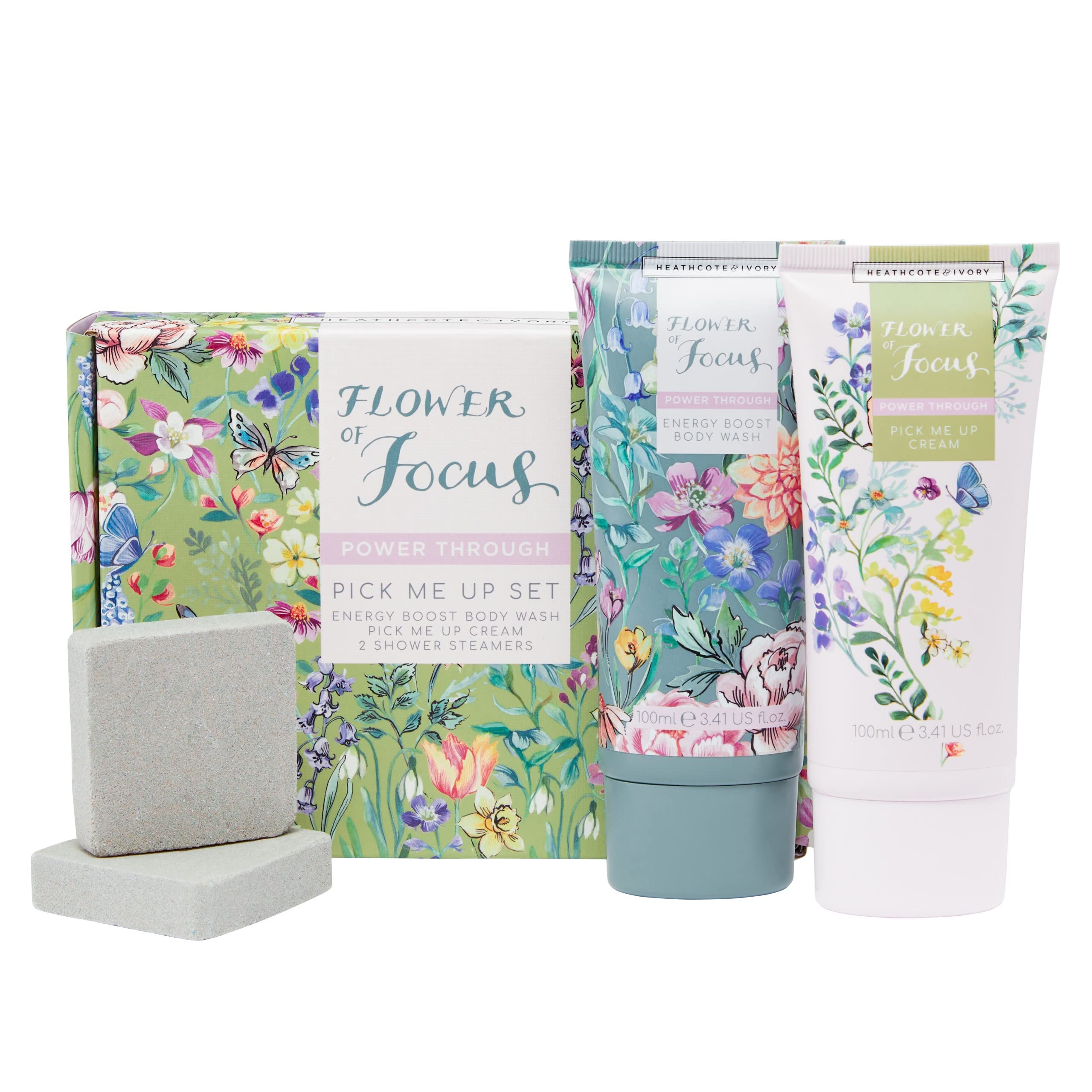 Heathcote & Ivory Power Through Body Care Gift Set | Vegan Shower Steamers