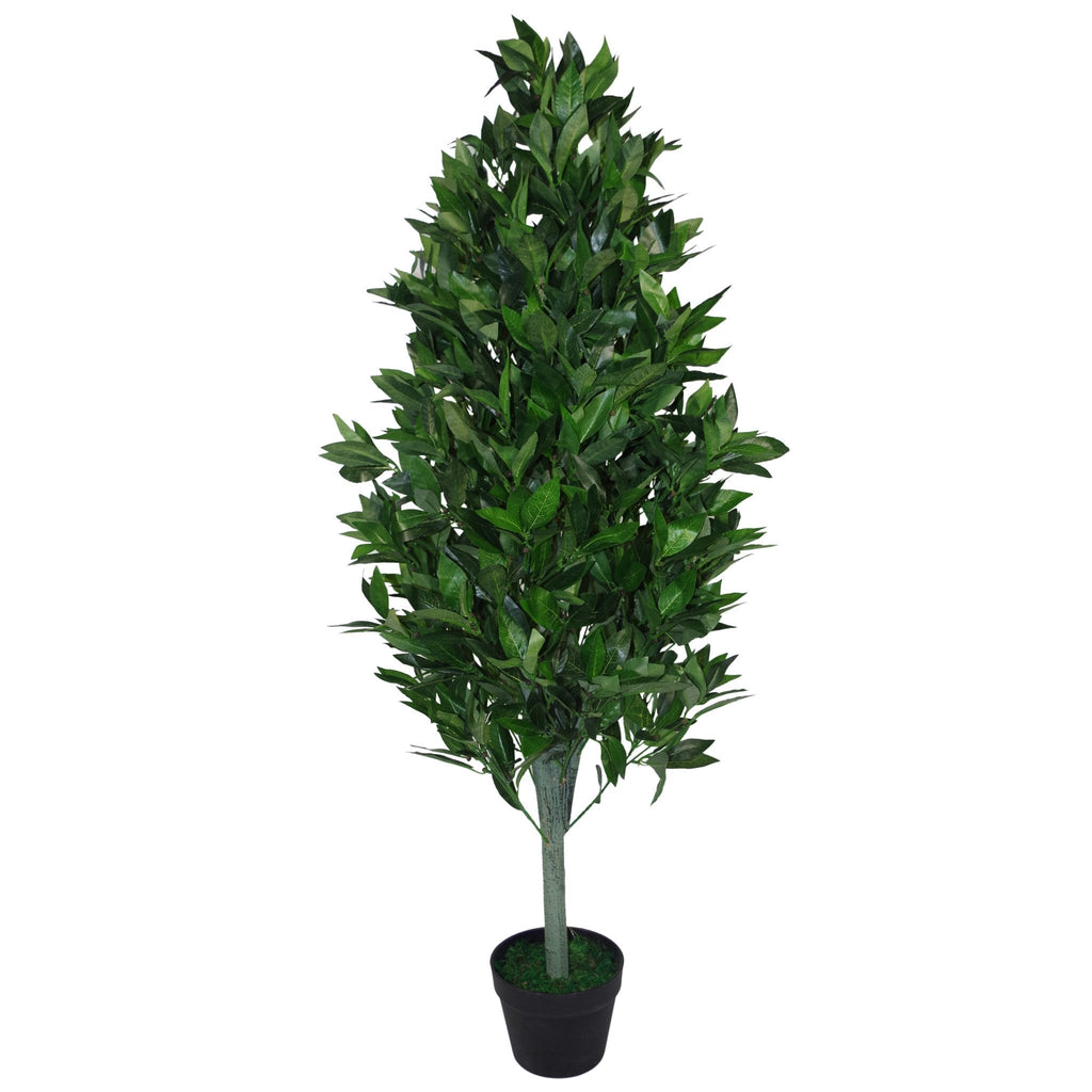 Leaf Design UK 120cm Artificial Topiary Bay Tree Pyramid | Green Cone