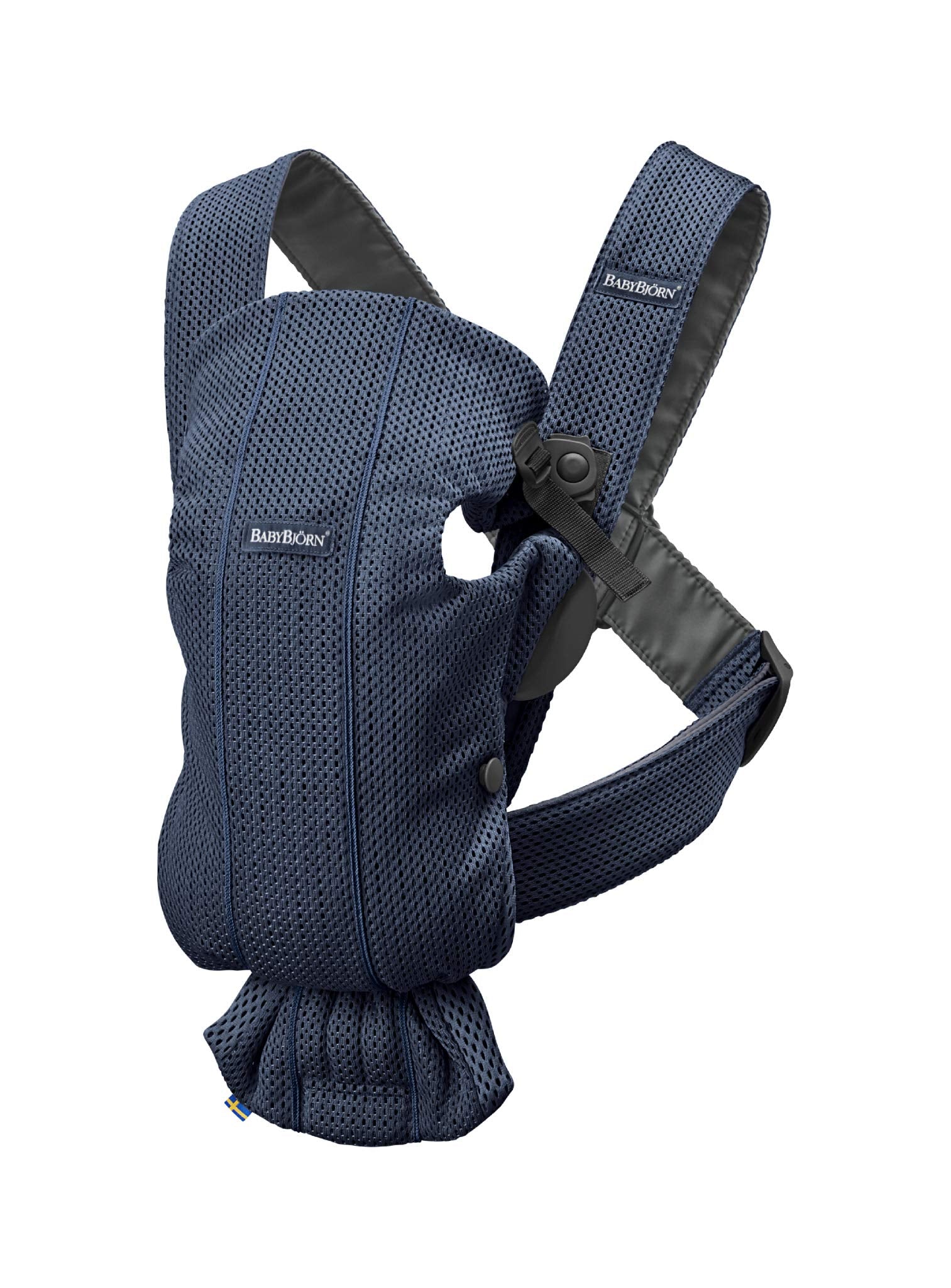 BabyBjörn Baby Carrier Mini – 3D Mesh Ergonomic Newborn Carrier, Navy Blue