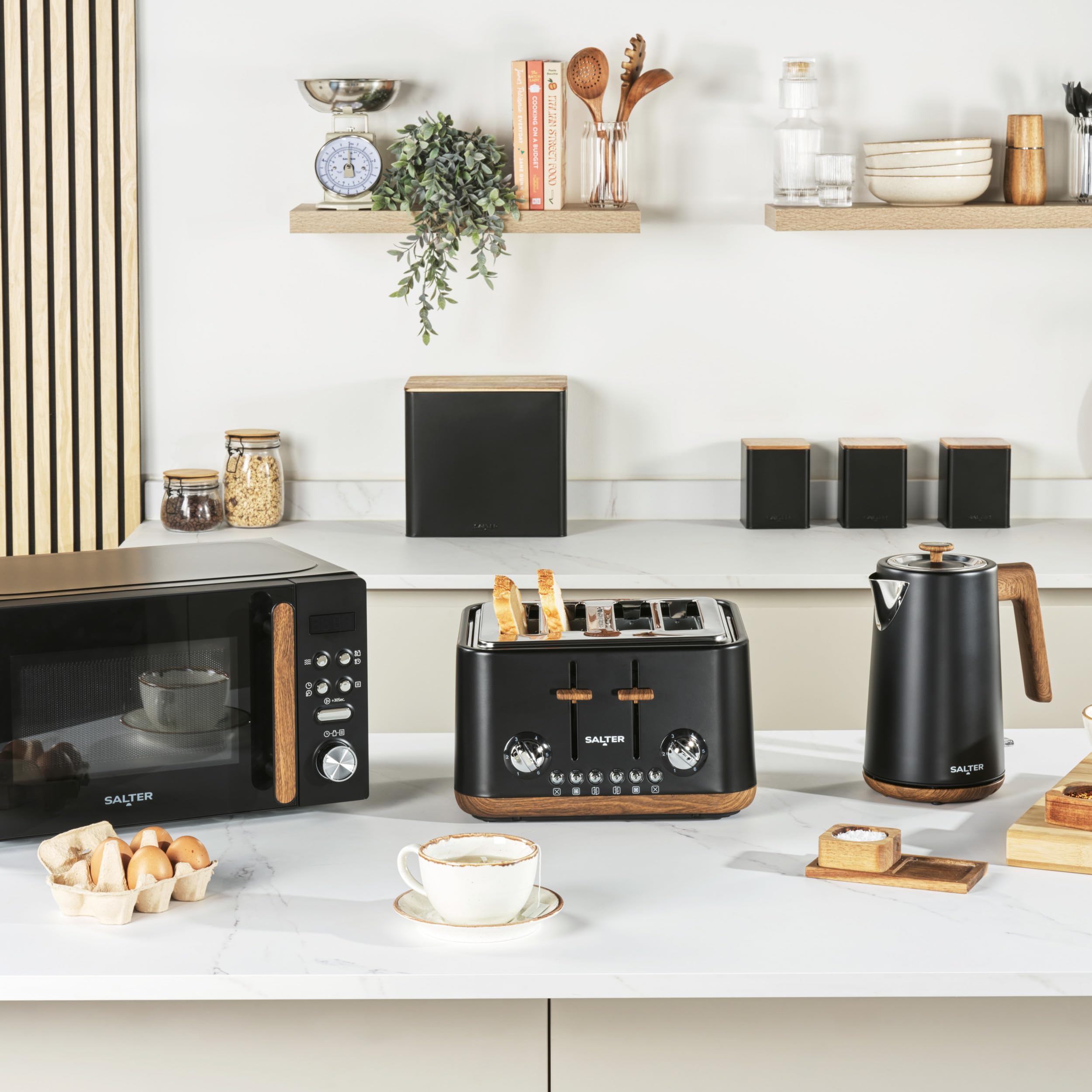 Salter Toronto 4-Slice Toaster – Wide Slot with 6 Browning Levels