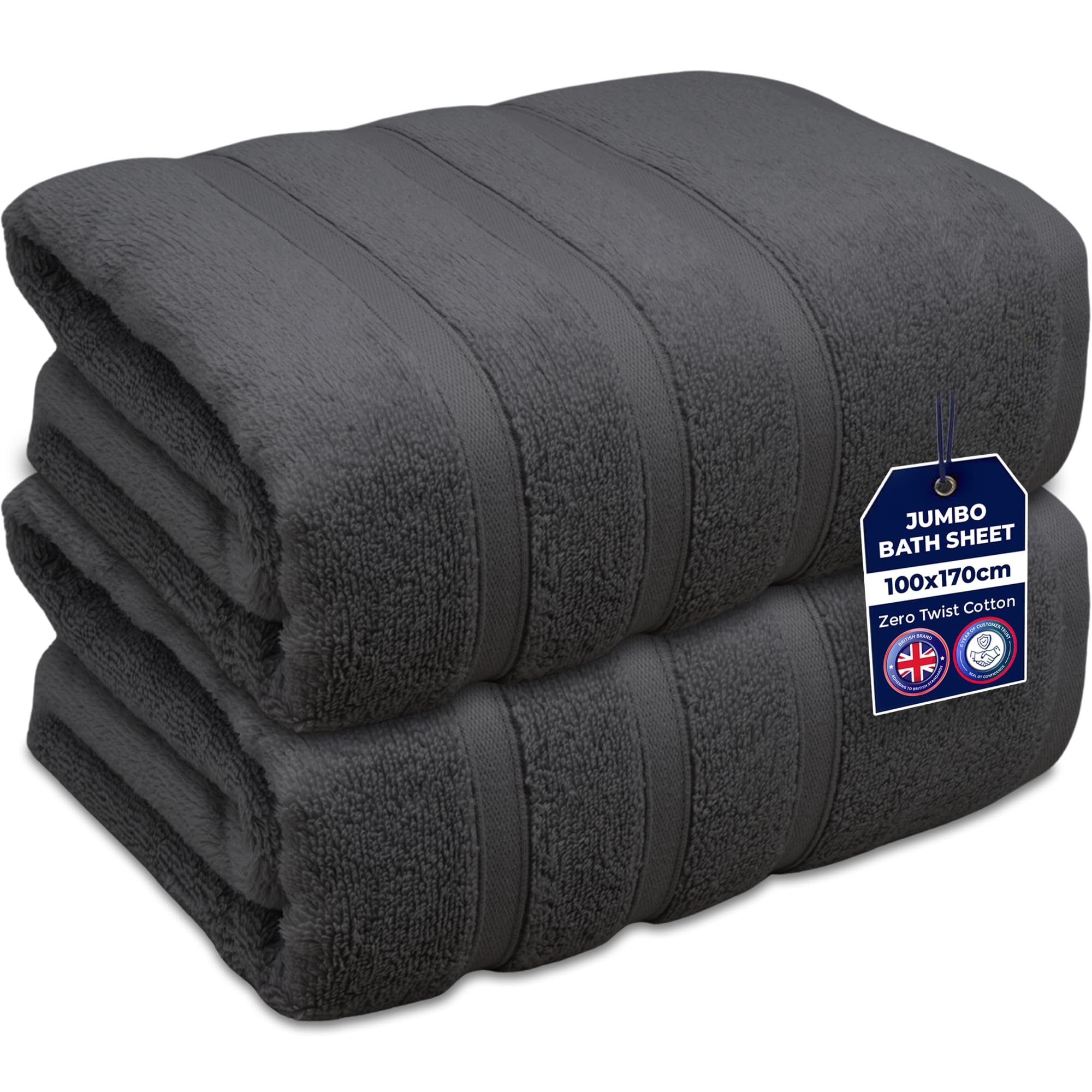 Towelogy Jumbo Bath Sheet – 100% Egyptian Cotton XL Towel, 90x170cm