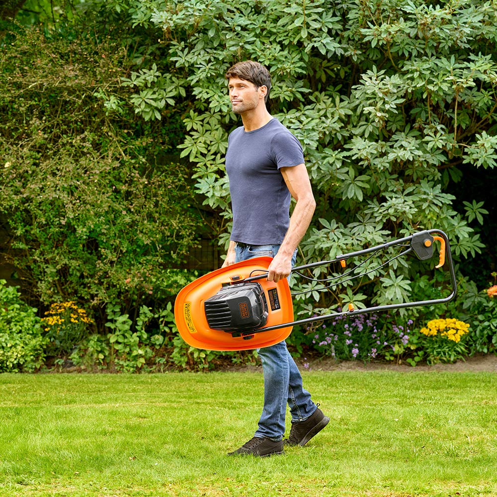 BLACK+DECKER 30cm Electric Hover Mower & GL250 Grass Strimmer Set