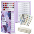 216 Color Gel Nail Polish Display Book with 240 Tips