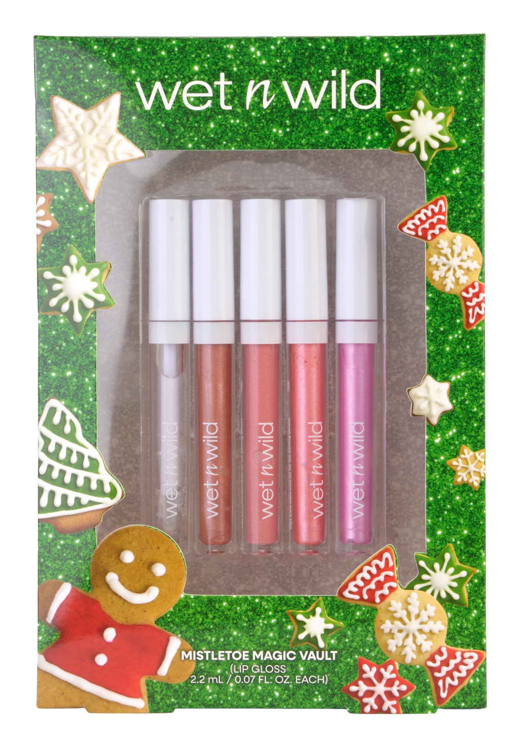 Wet n Wild Mistletoe Magic Vault | 5-Piece Plumping Lip Gloss Gift Set