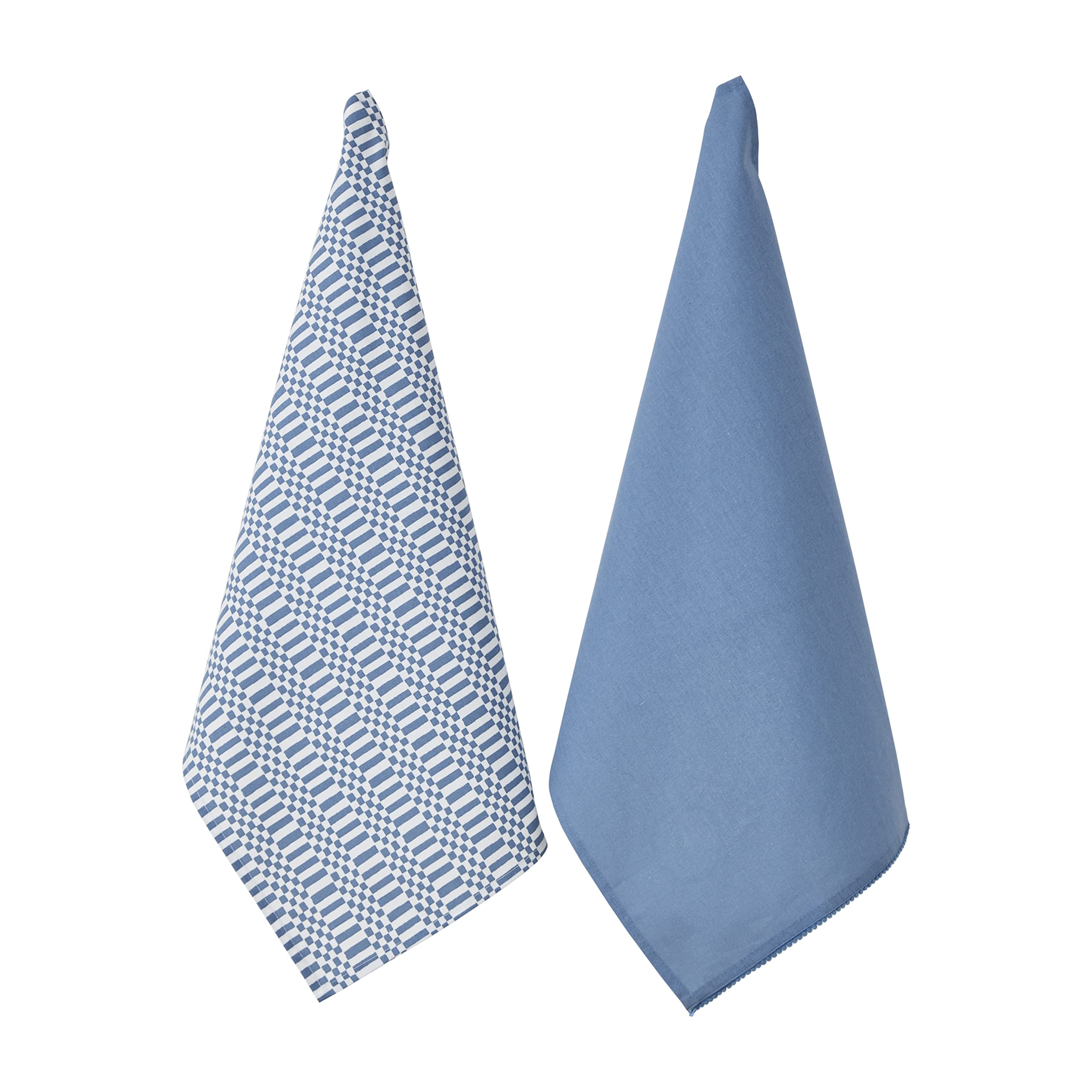 Penguin Home Recycled Cotton Tea Towels - Set of 2 Thokka Print 50x70cm