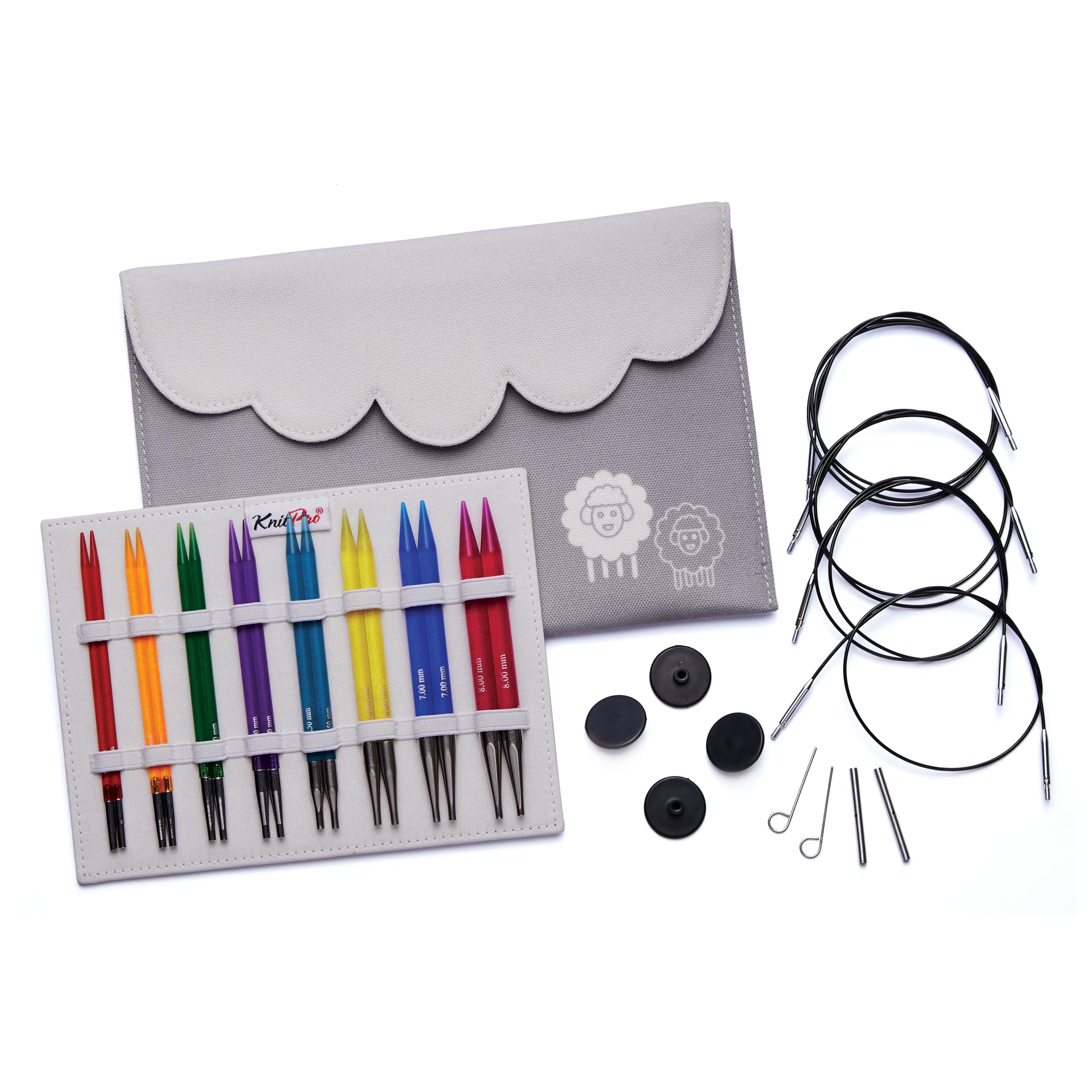 KnitPro Trendz Interchangeable Circular Knitting Needle Deluxe Set